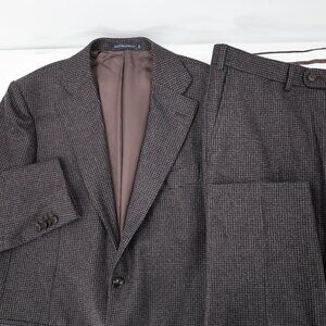 suitsupply Suits Mens 40R 34x29 Lazio Brescia Brown houndstooth Perennial Wool